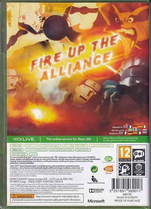 Naruto Shippuden Ultimate Ninja Storm 3 - XBOX 360 (B Grade) (Genbrug)